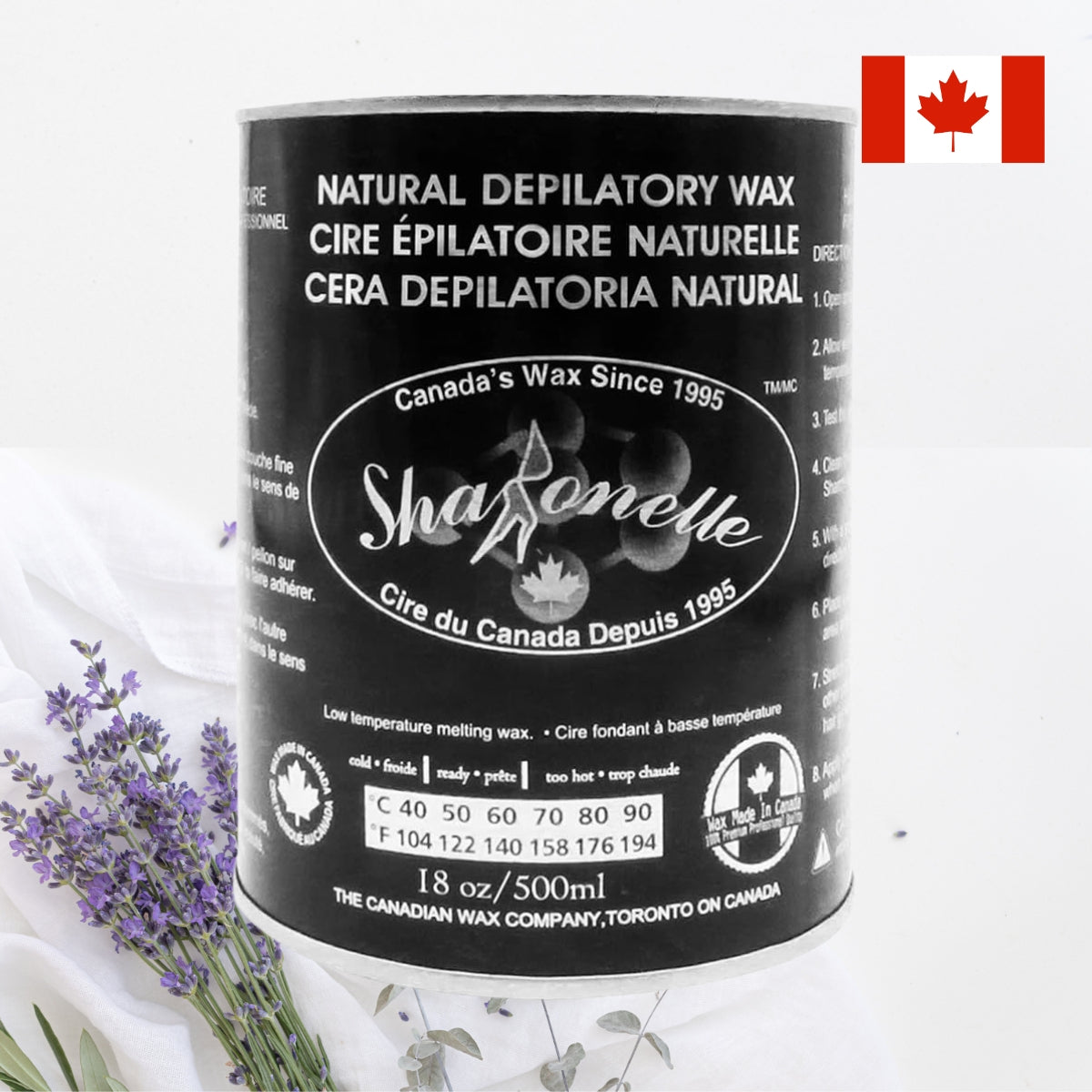 soft hair removal wax lavender